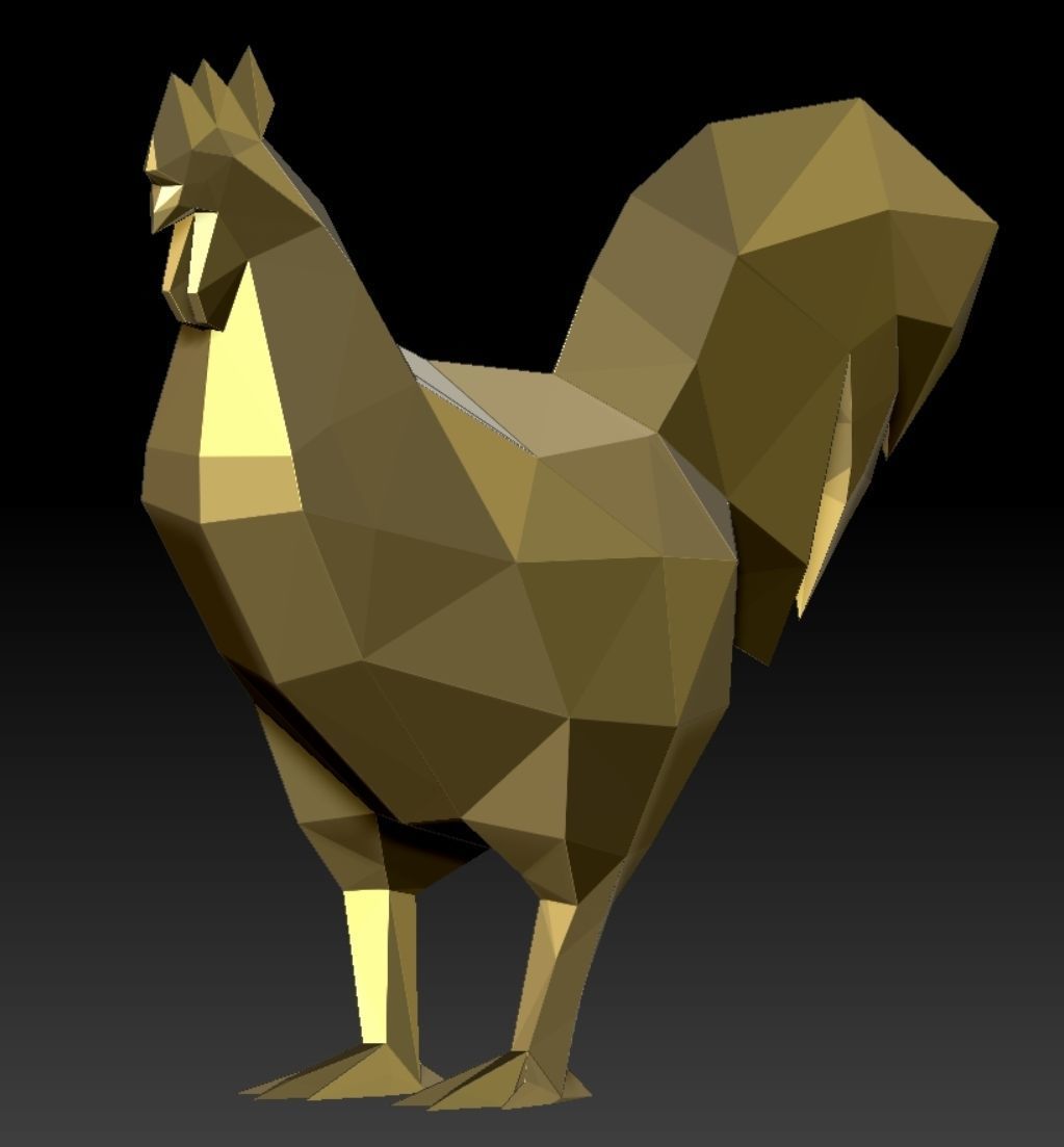 rooster chicken 3D print model_2