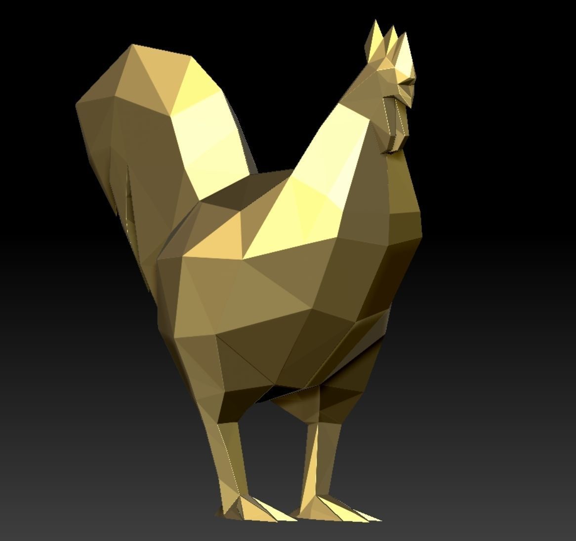 rooster chicken 3D print model_4