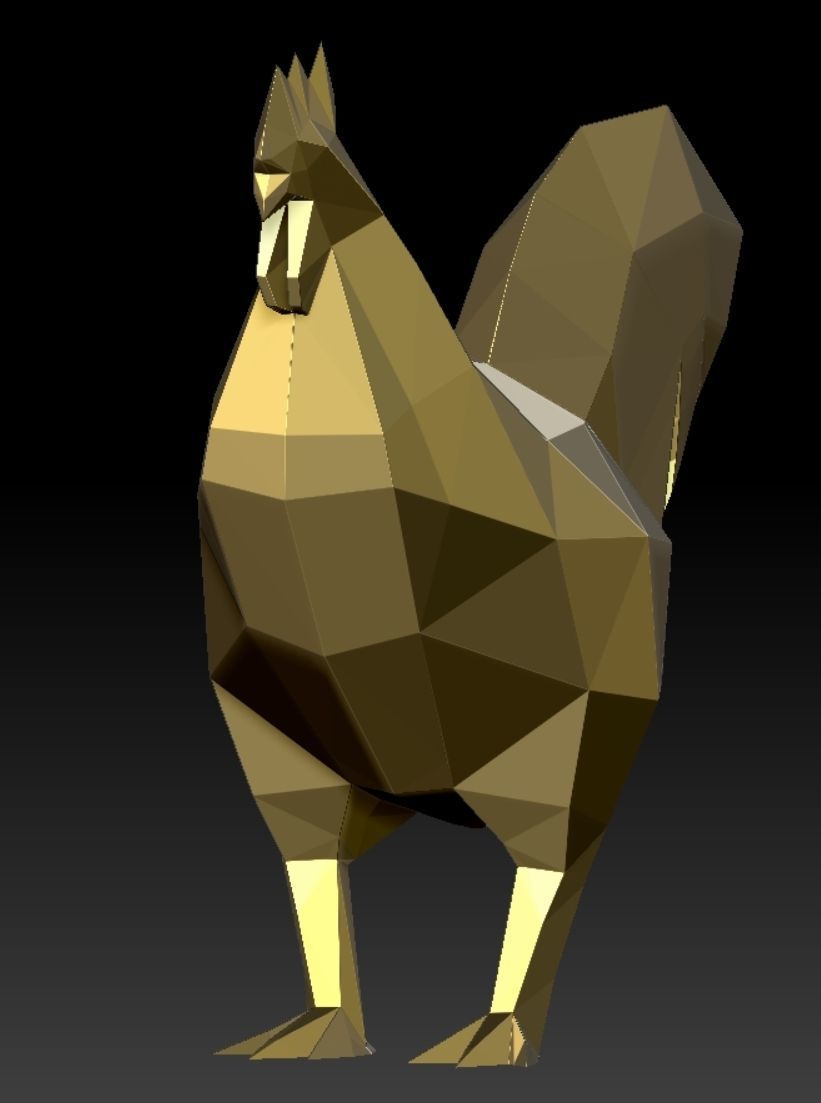 rooster chicken 3D print model_3