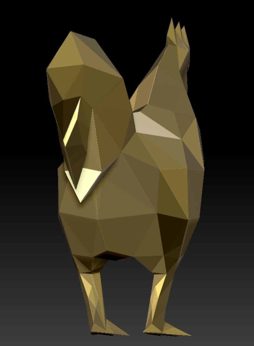 rooster chicken 3D print model_8