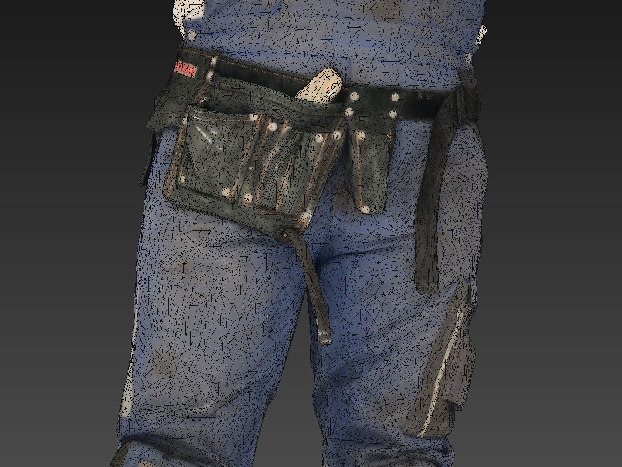 Photorealistic Construction Worker Character 3D model_9