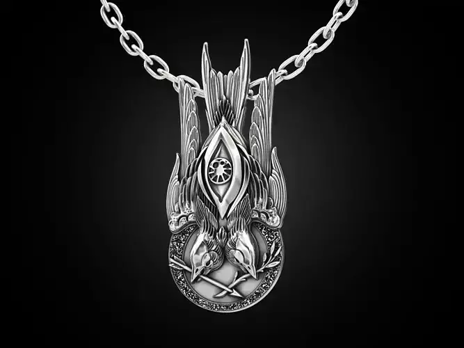 Pendant Swallows 3D print model