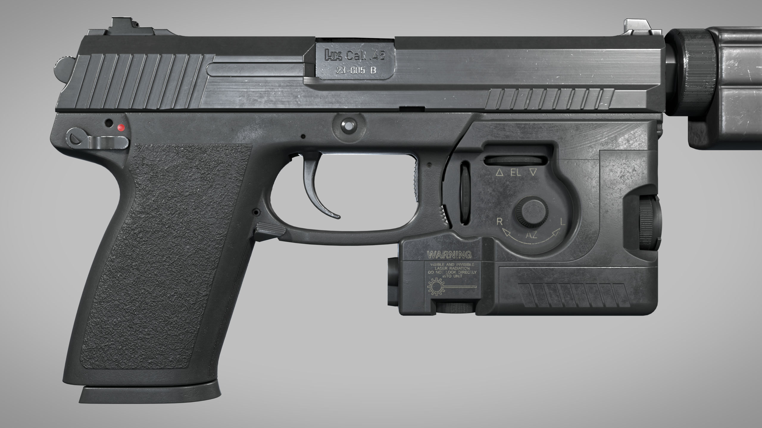 Heckler Koch MK23 Phase 1 OHWS Low-poly 3D model_9