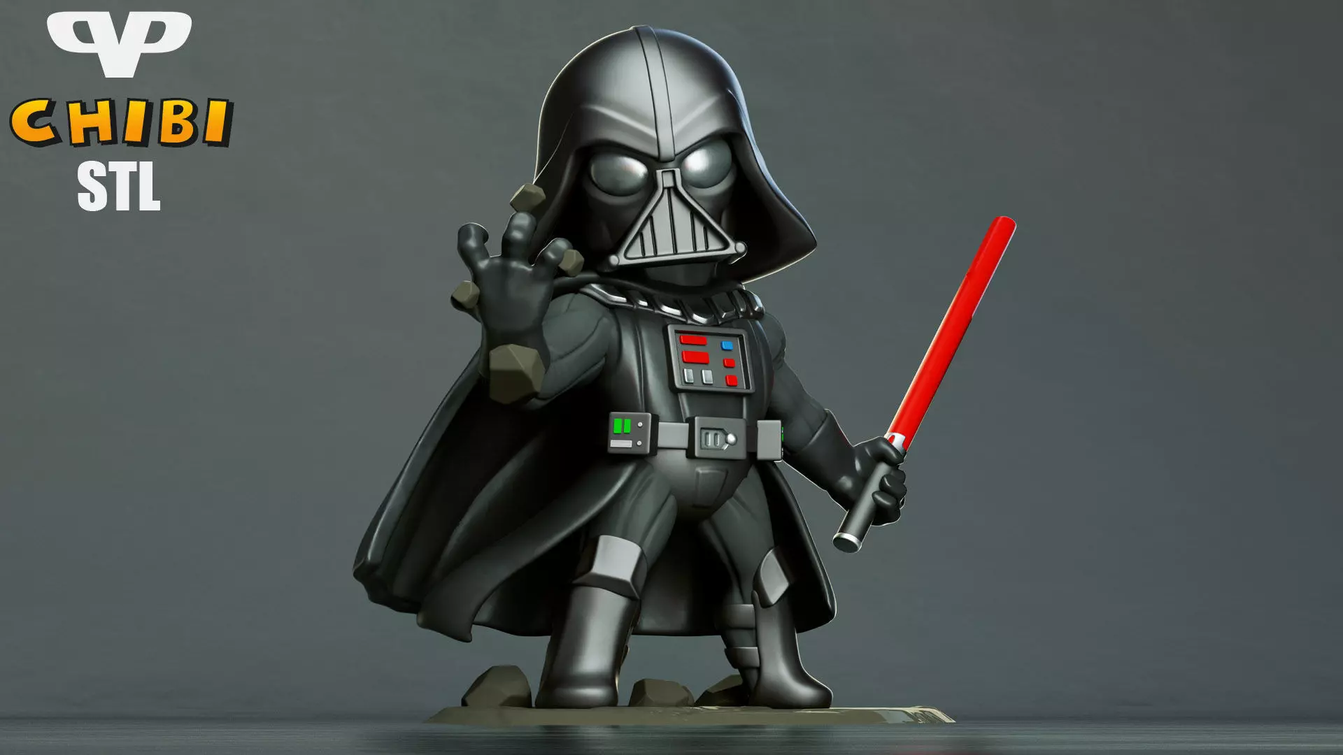 Darth Vader Chibi for 3D Printing STL 3D print model