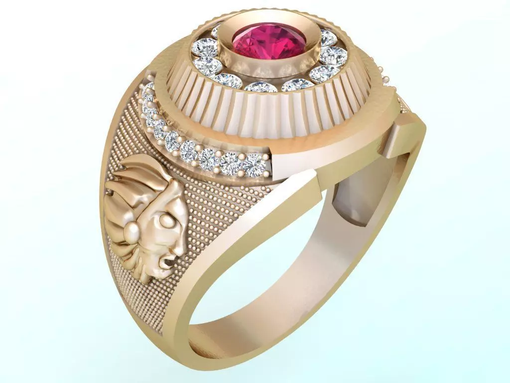 Aboriginal Rings - Men ring - N563 3D print model