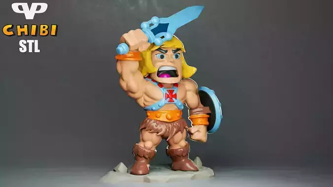 He-Man Chibi for 3D Printing STL