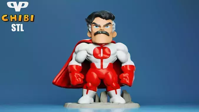 Omni-Man Chibi for 3D Printing STL
