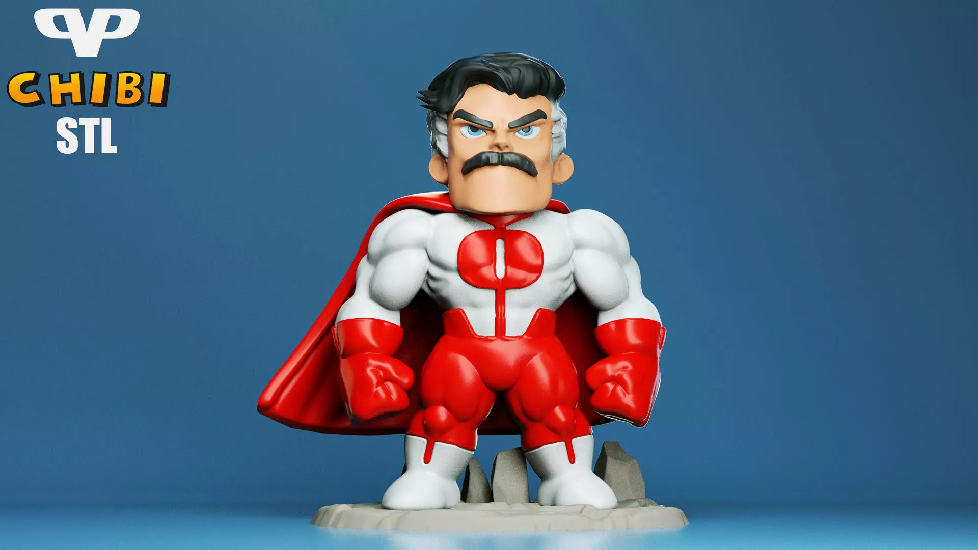 Omni-Man Chibi for 3D Printing STL 3D print model