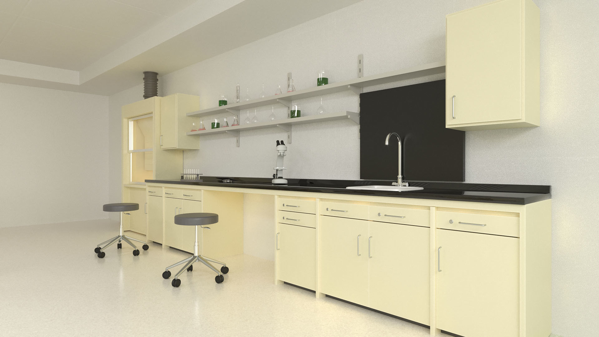 Laboratory Classroom 3D model Low-poly 3D model_6
