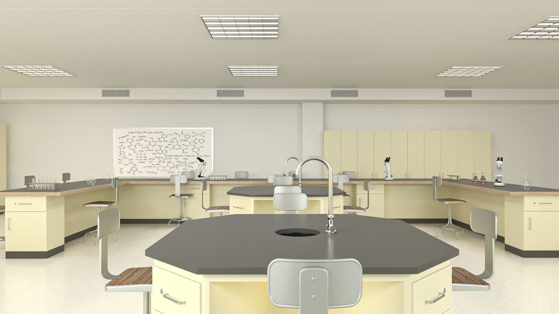 Laboratory Classroom 3D model Low-poly 3D model_4