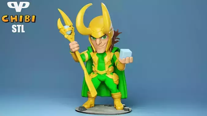 Loki Chibi for 3D Printing STL