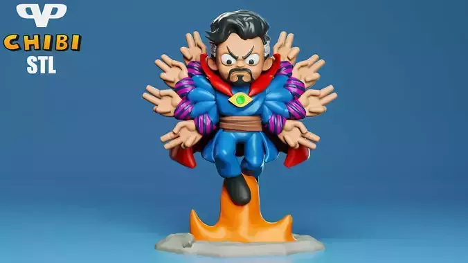 Dr Strange Chibi for 3D Printing STL 3D print model
