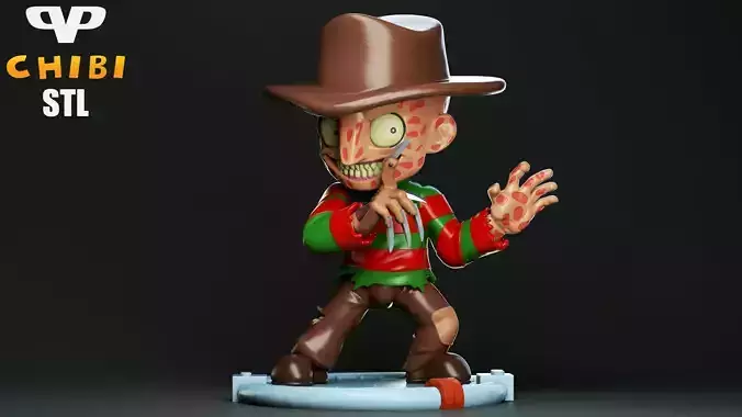 Freddy Krueger Chibi for 3D Printing STL