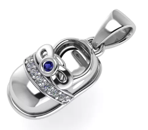 Shoes Pendant  3D print model_0