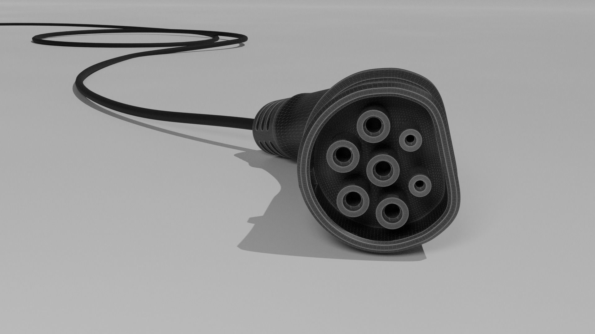 Electric Car Charger 3D model_6