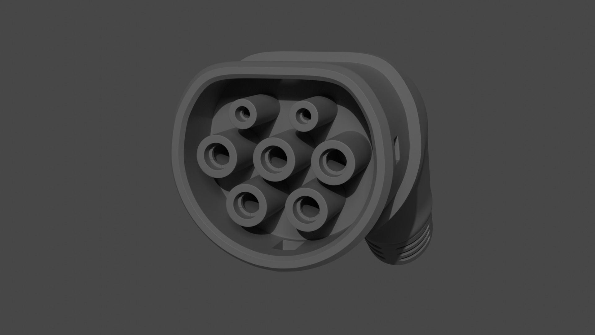 Electric Car Charger 3D model_16