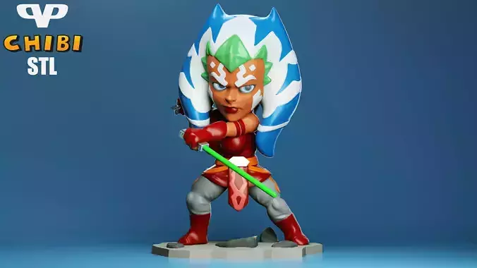 Ahsoka Tano Chibi for 3D Printing STL
