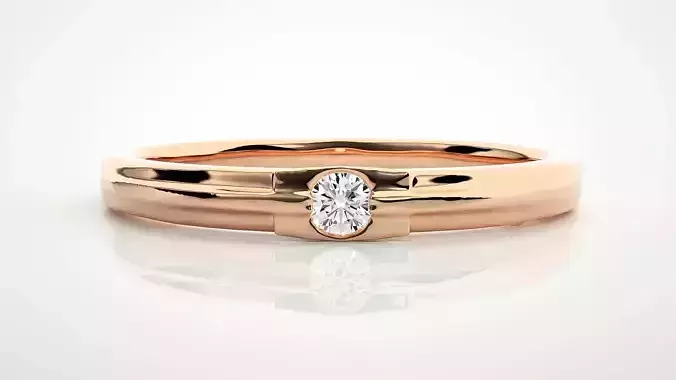 Single diamond Women solitaire ring 3dm stl render detail 3D print model Single diamond Women solitaire ring 3dm stl render detail 3D print model