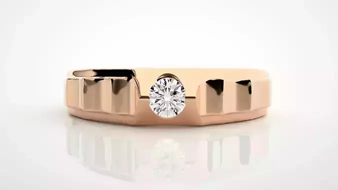 Single diamond Women solitaire ring stl render detail 3D print model Single diamond Women solitaire ring stl render detail 3D print model