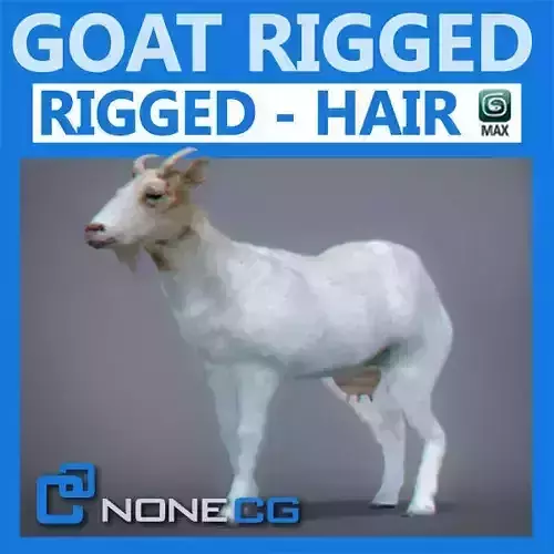 Rigged Goat 3D model