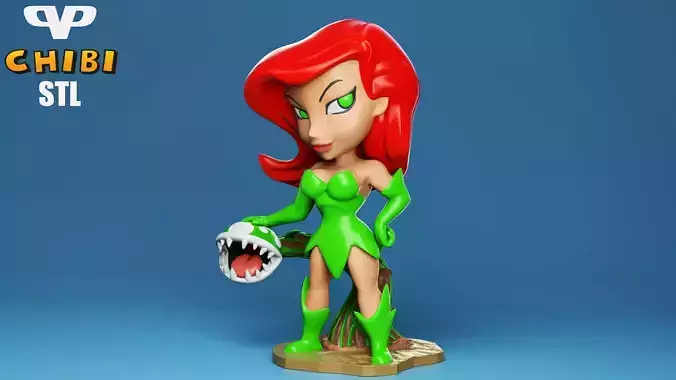 Poison Ivy Chibi for 3D Printing STL