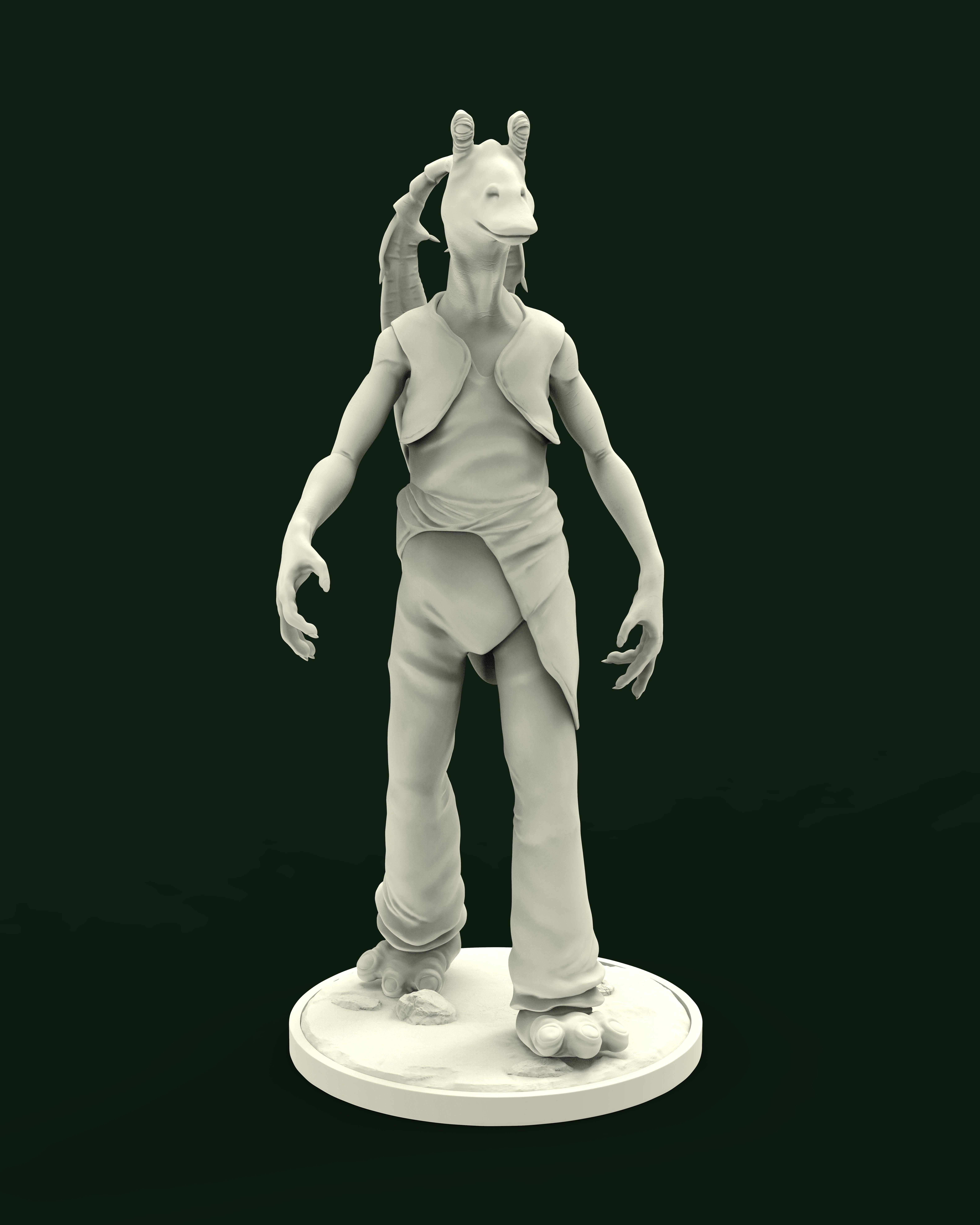 JAJAR BINKS STAR WARS 3D print model_3