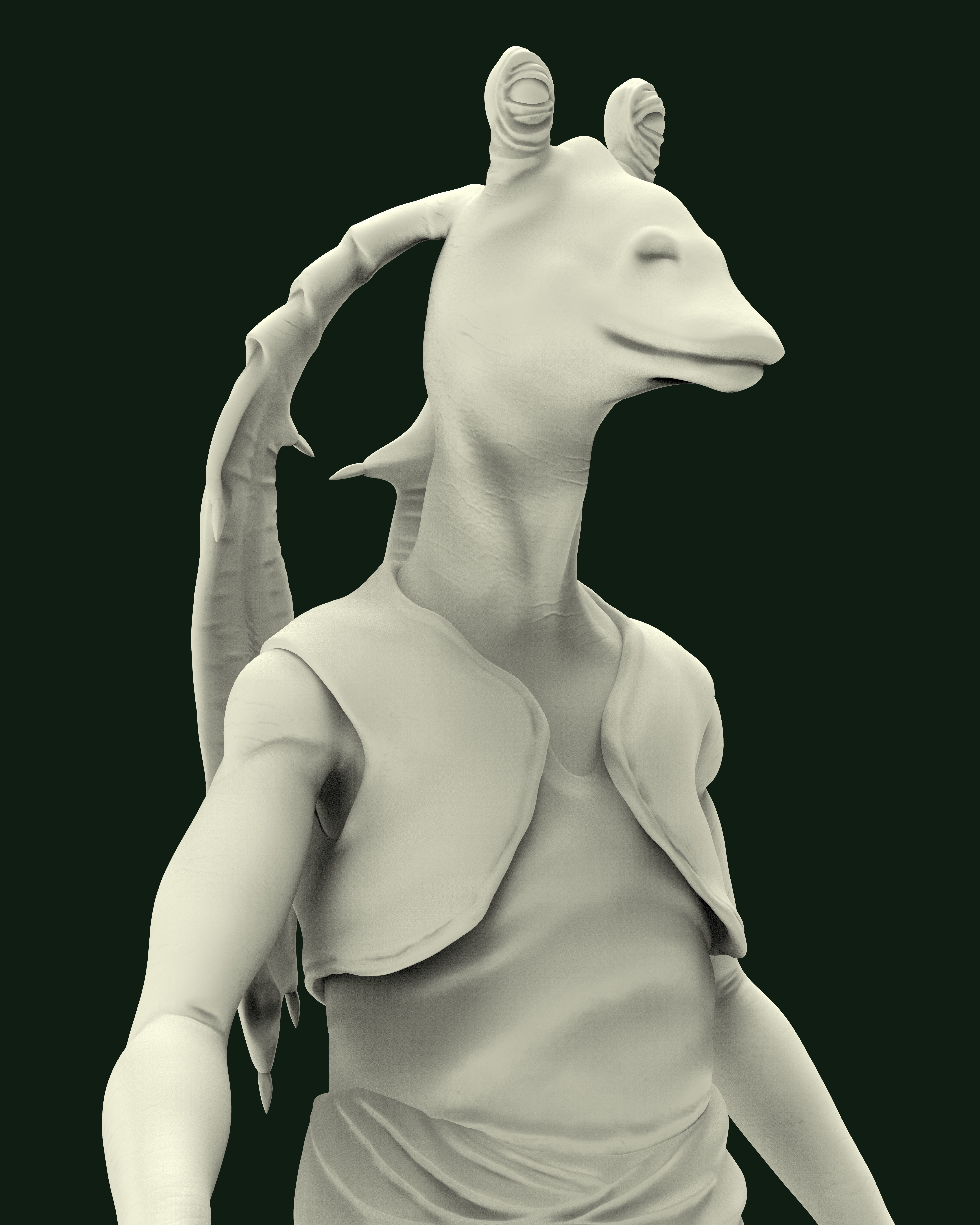 JAJAR BINKS STAR WARS 3D print model_2