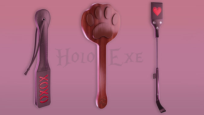 Whip Pack 2 Low-poly 3D model