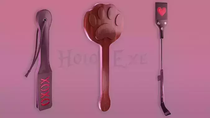 Whip Pack 2 Low-poly 3D model