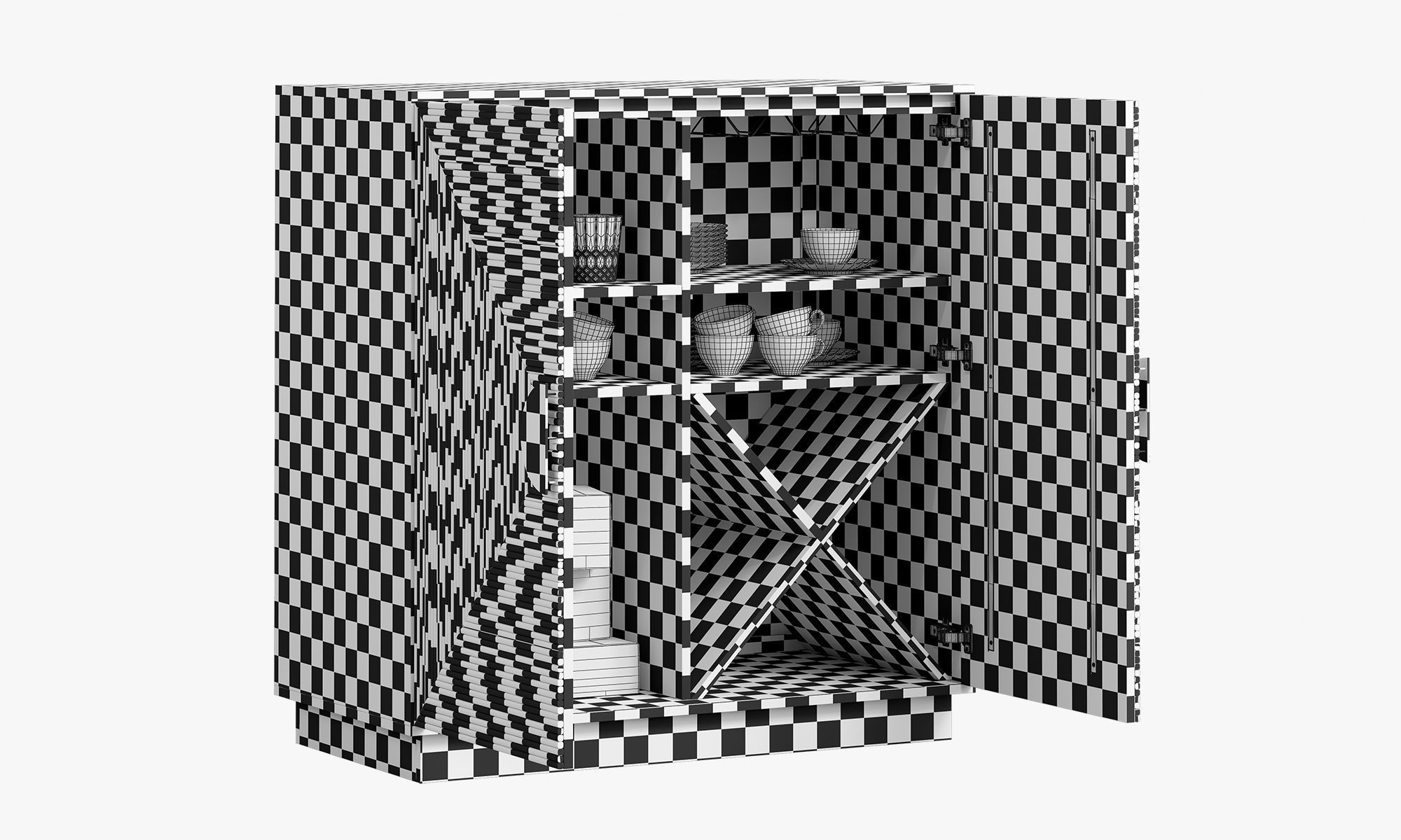 Joybird Rosetta Bar Cabinet 3D model_16