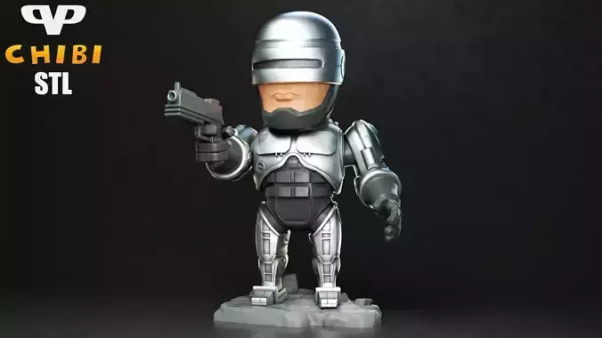 Robocop Chibi for 3D Printing STL