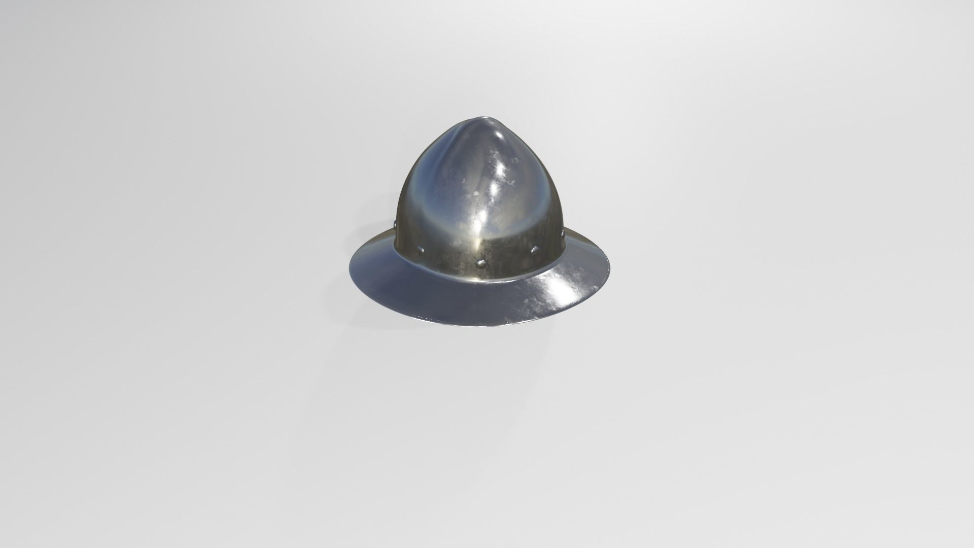 15th century kettle helmet Free low-poly 3D model_2
