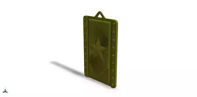 Star Crest Pendant 3D print model