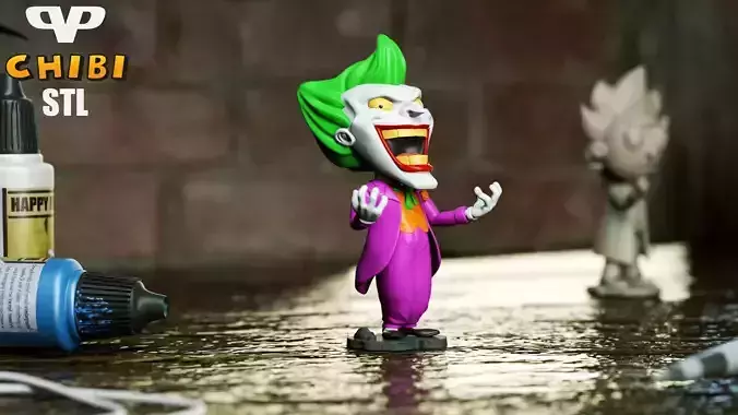 Joker Chibi for 3D Printing STL