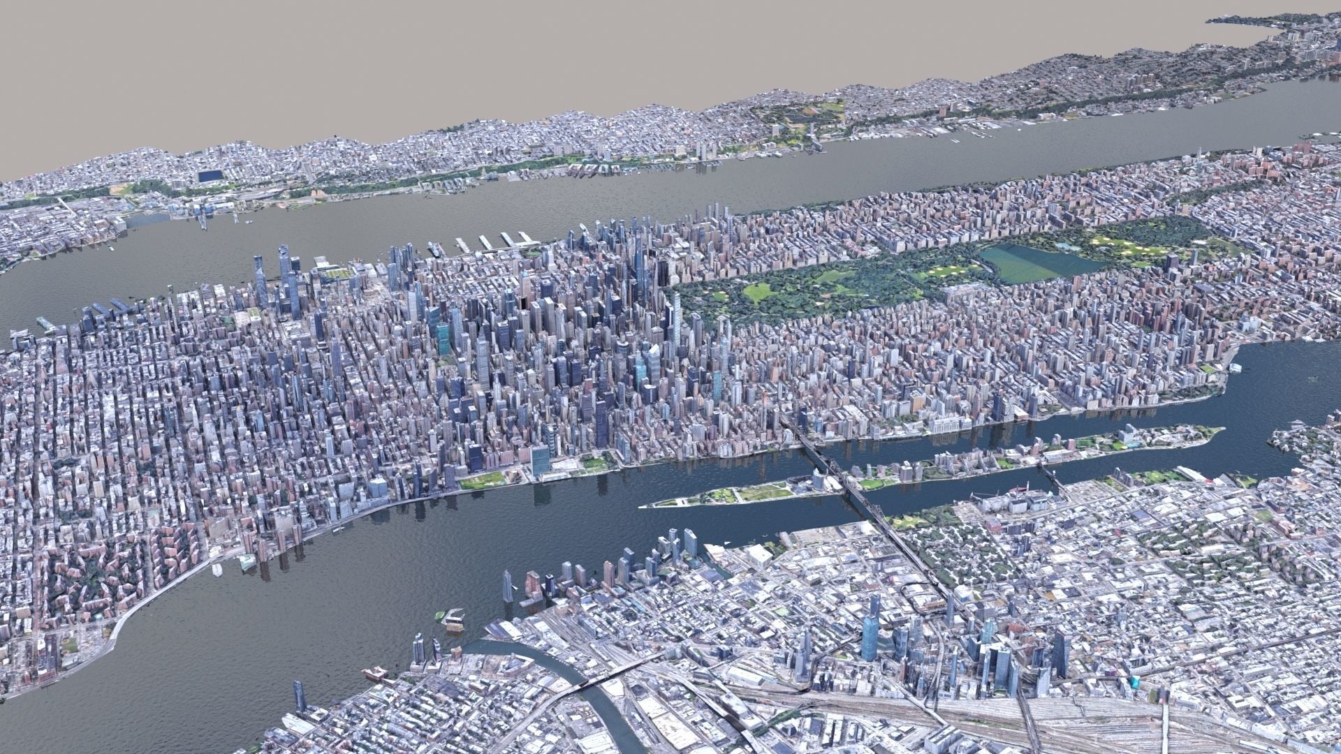 Manhattan low-poly version Year 2022 3D model_61