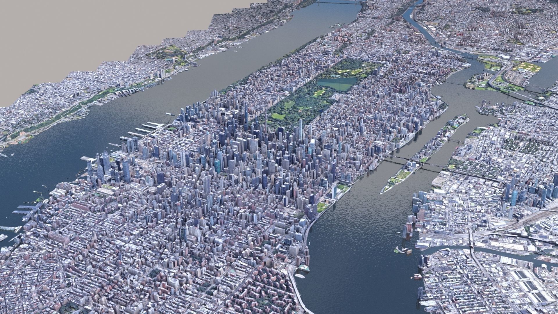 Manhattan low-poly version Year 2022 3D model_67