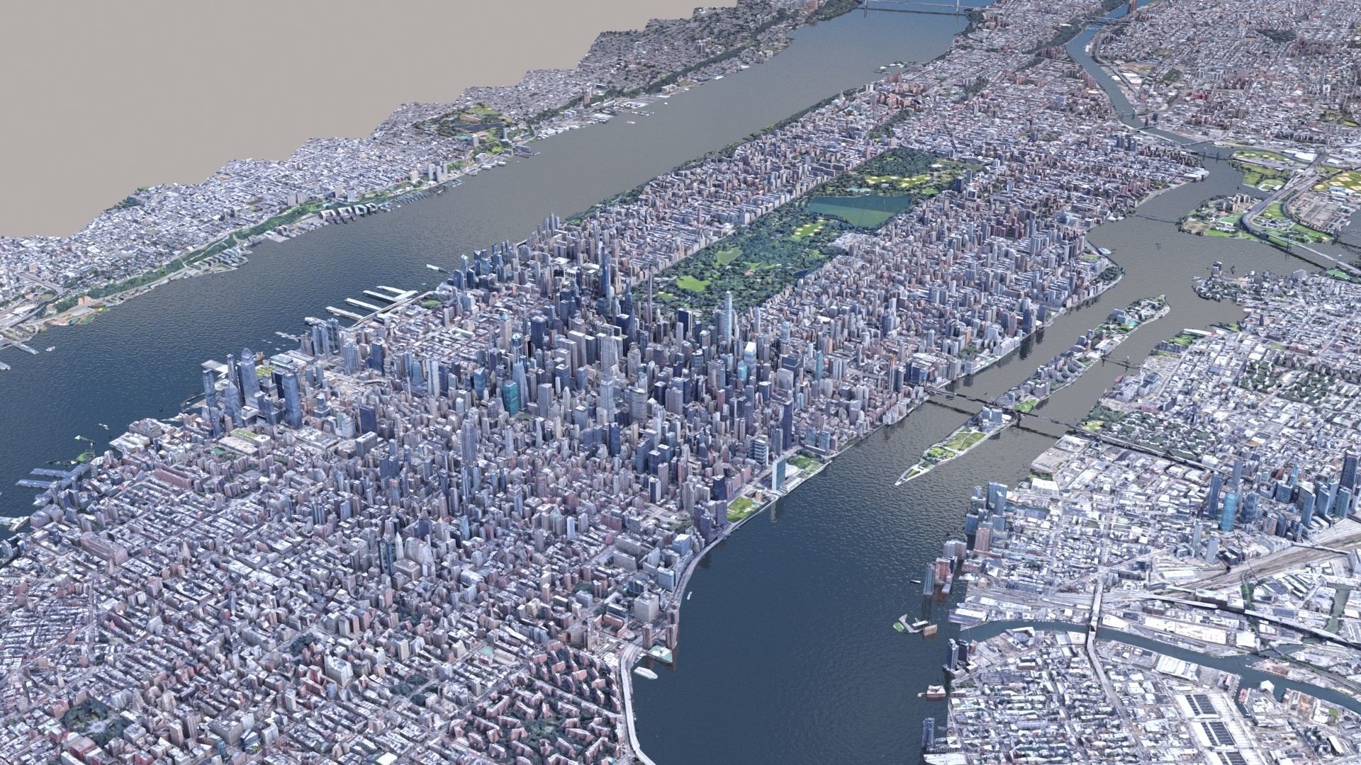 Manhattan low-poly version Year 2022 3D model_68