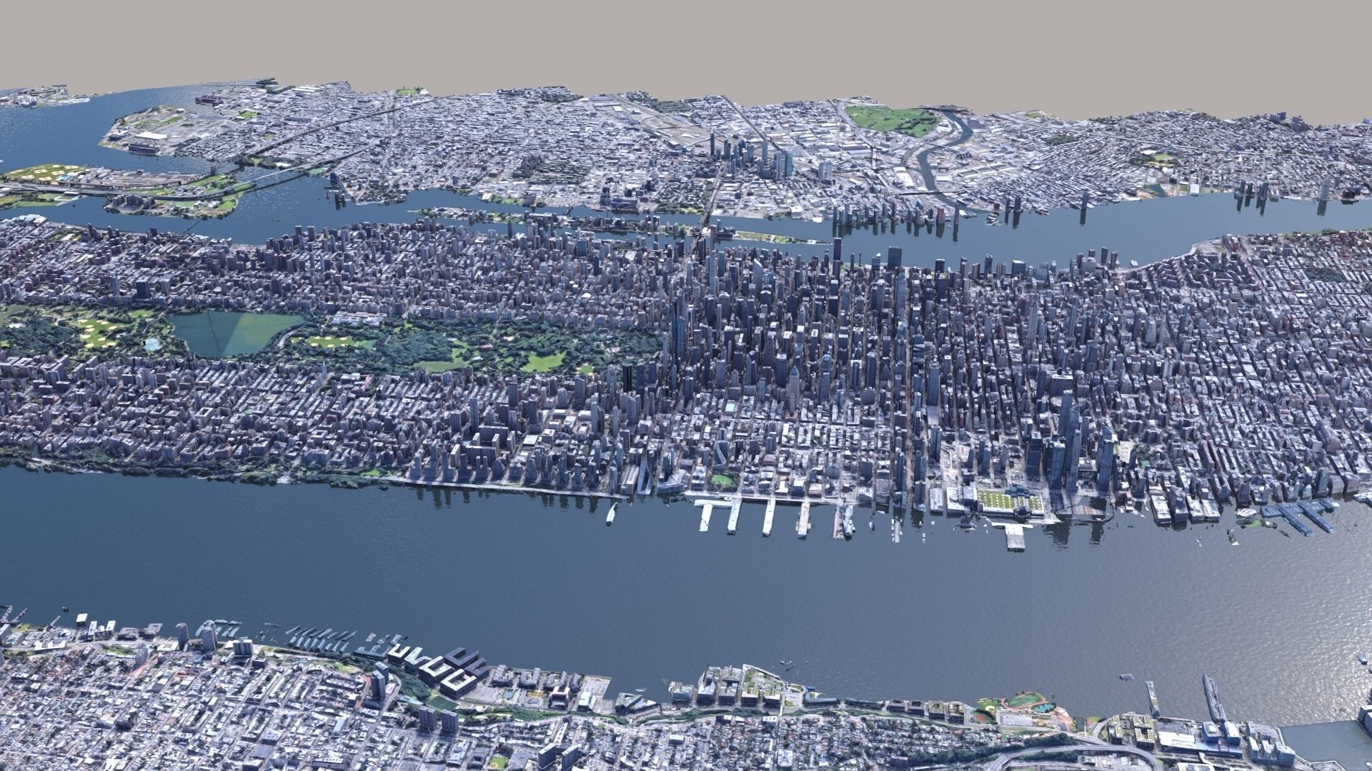 Manhattan low-poly version Year 2022 3D model_24