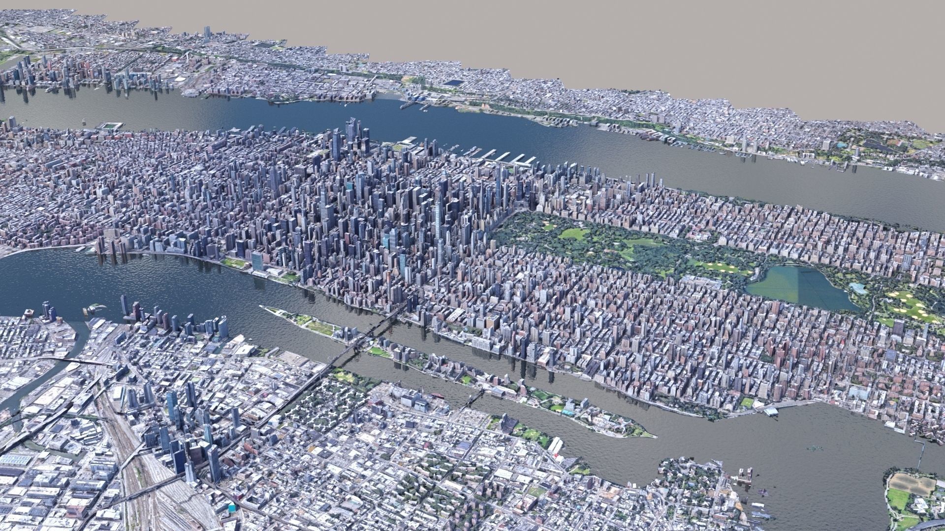 Manhattan low-poly version Year 2022 3D model_57