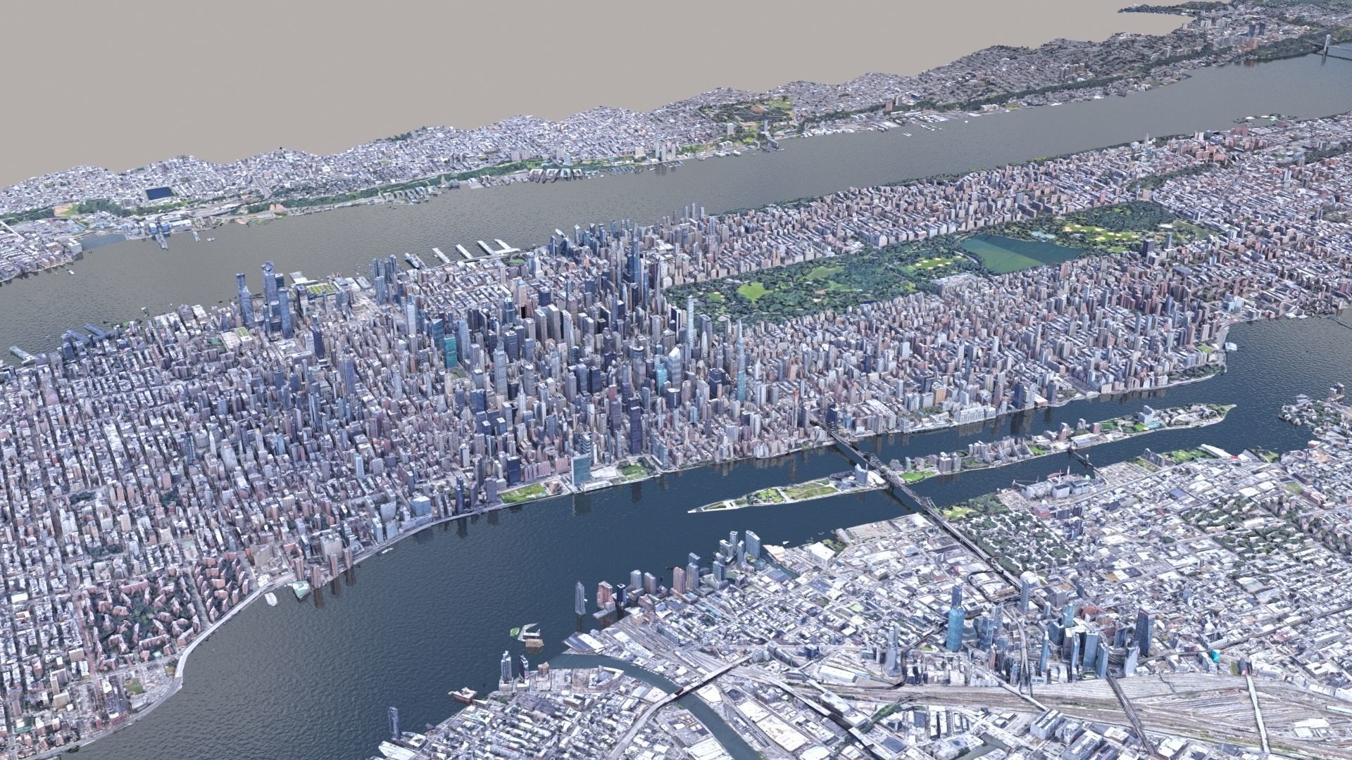 Manhattan low-poly version Year 2022 3D model_64