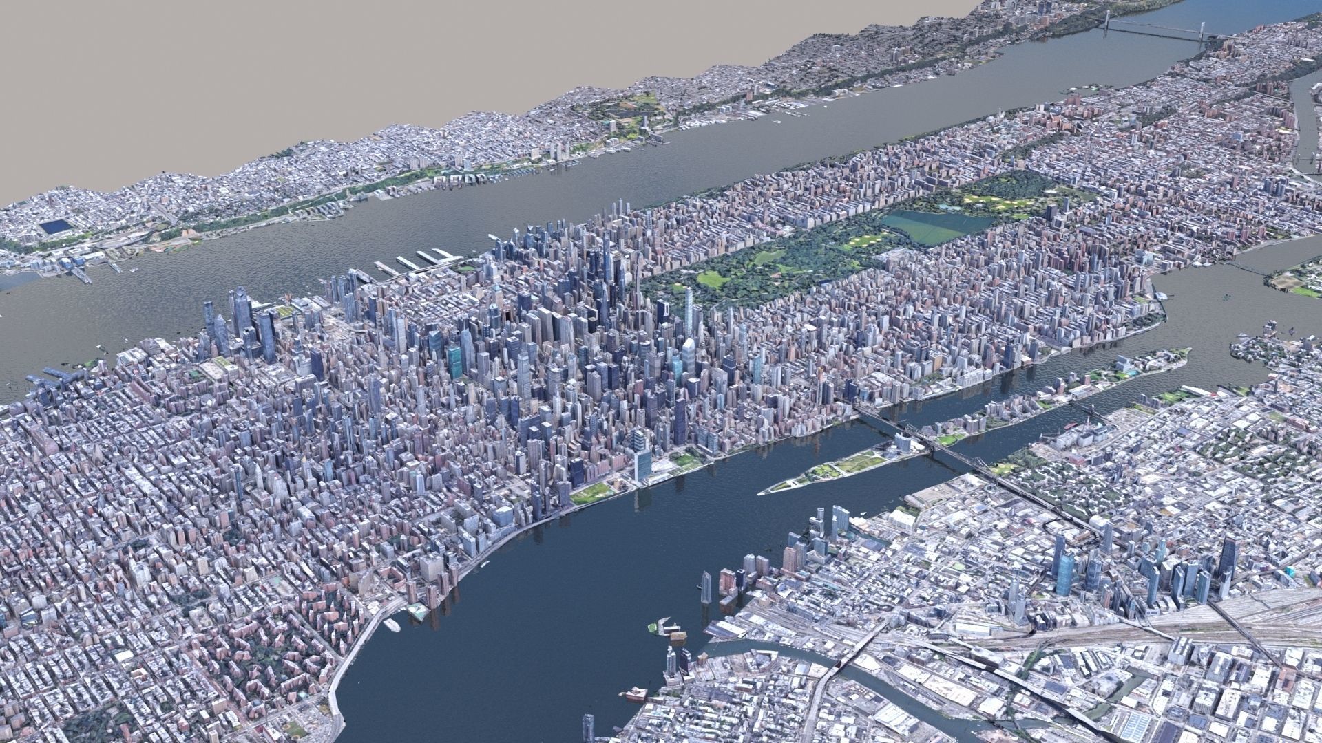 Manhattan low-poly version Year 2022 3D model_63