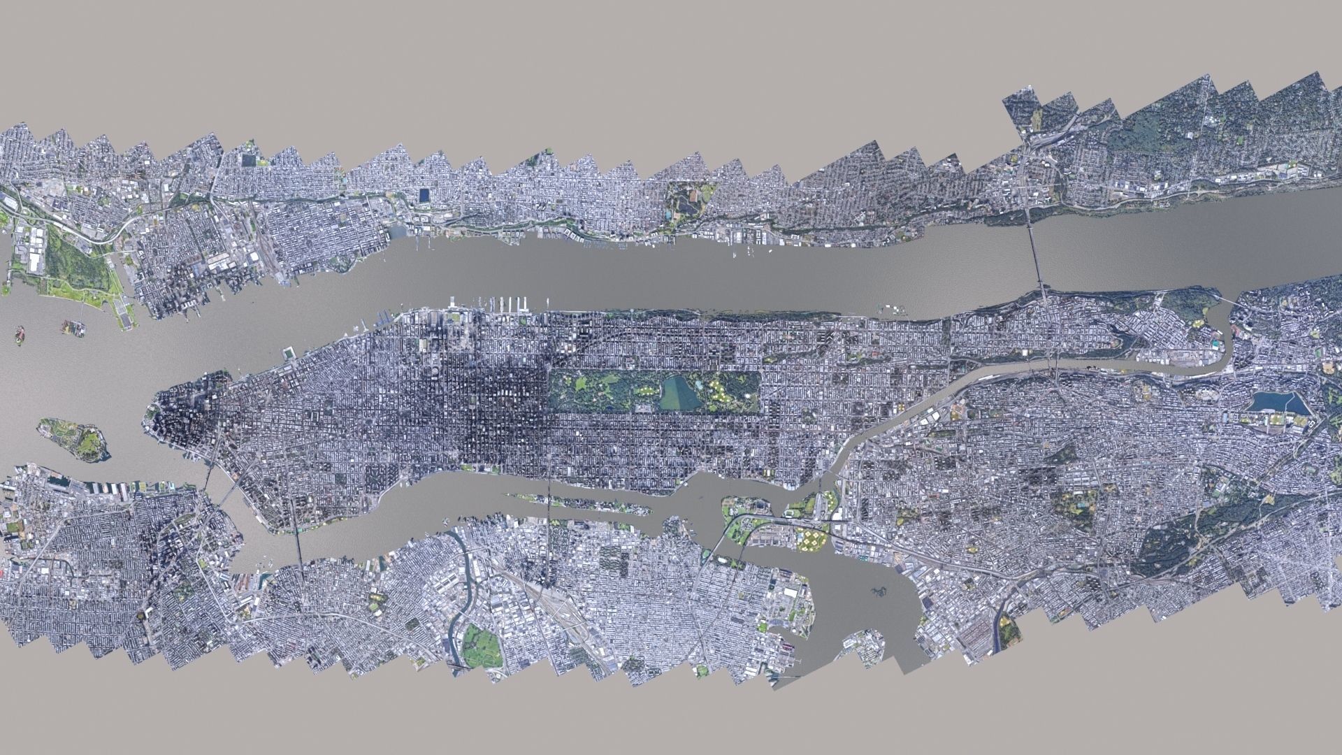 Manhattan low-poly version Year 2022 3D model_7
