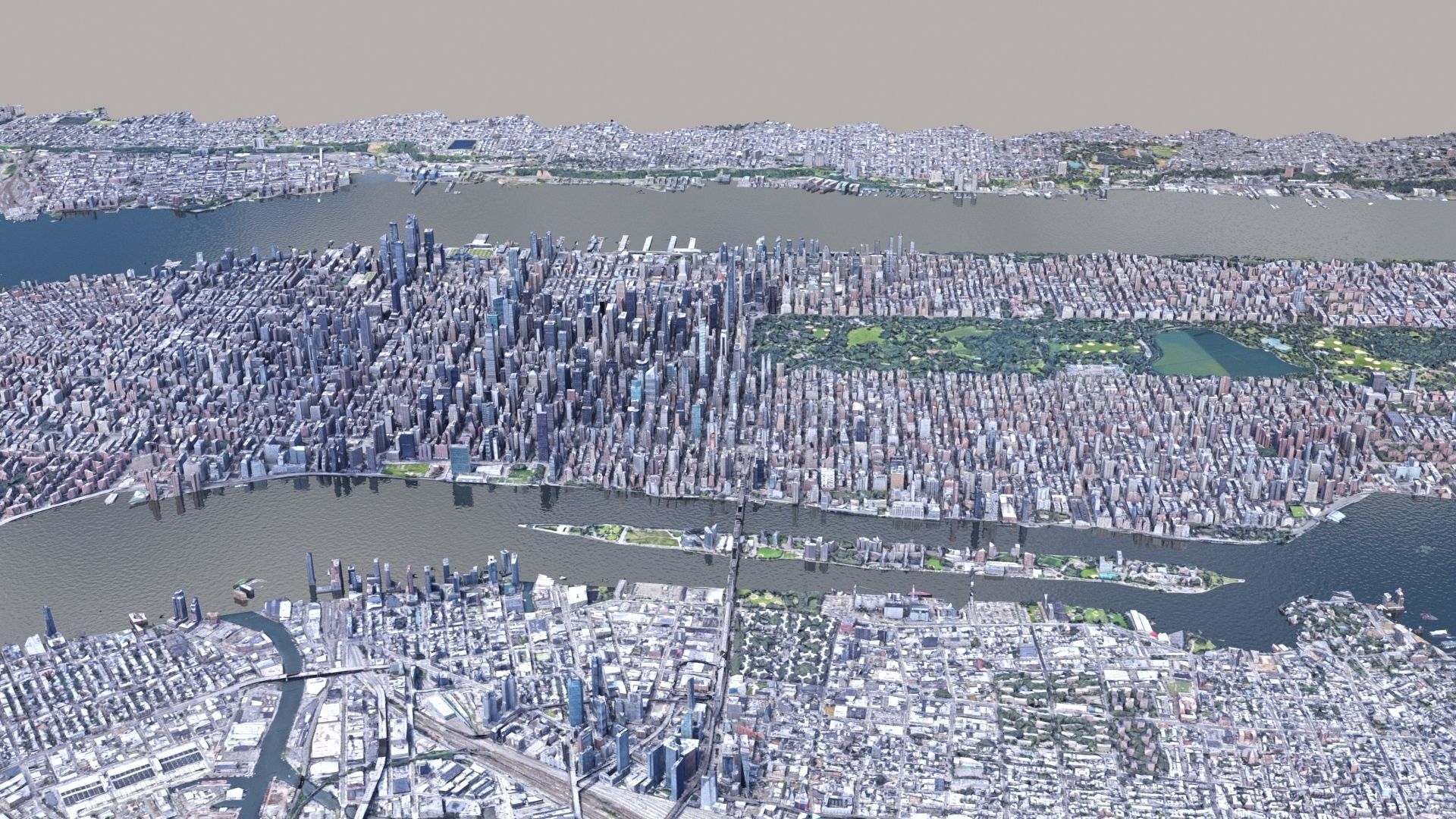 Manhattan low-poly version Year 2022 3D model_55
