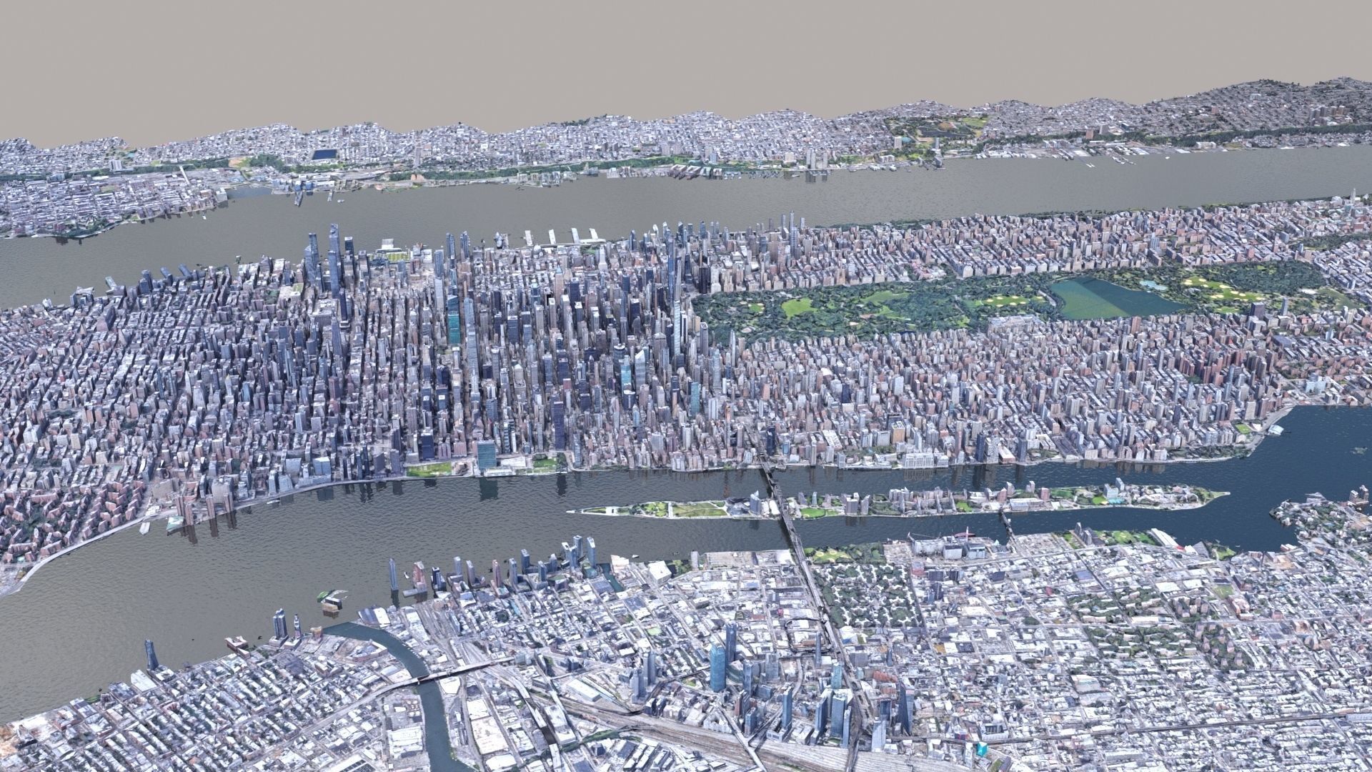 Manhattan low-poly version Year 2022 3D model_58