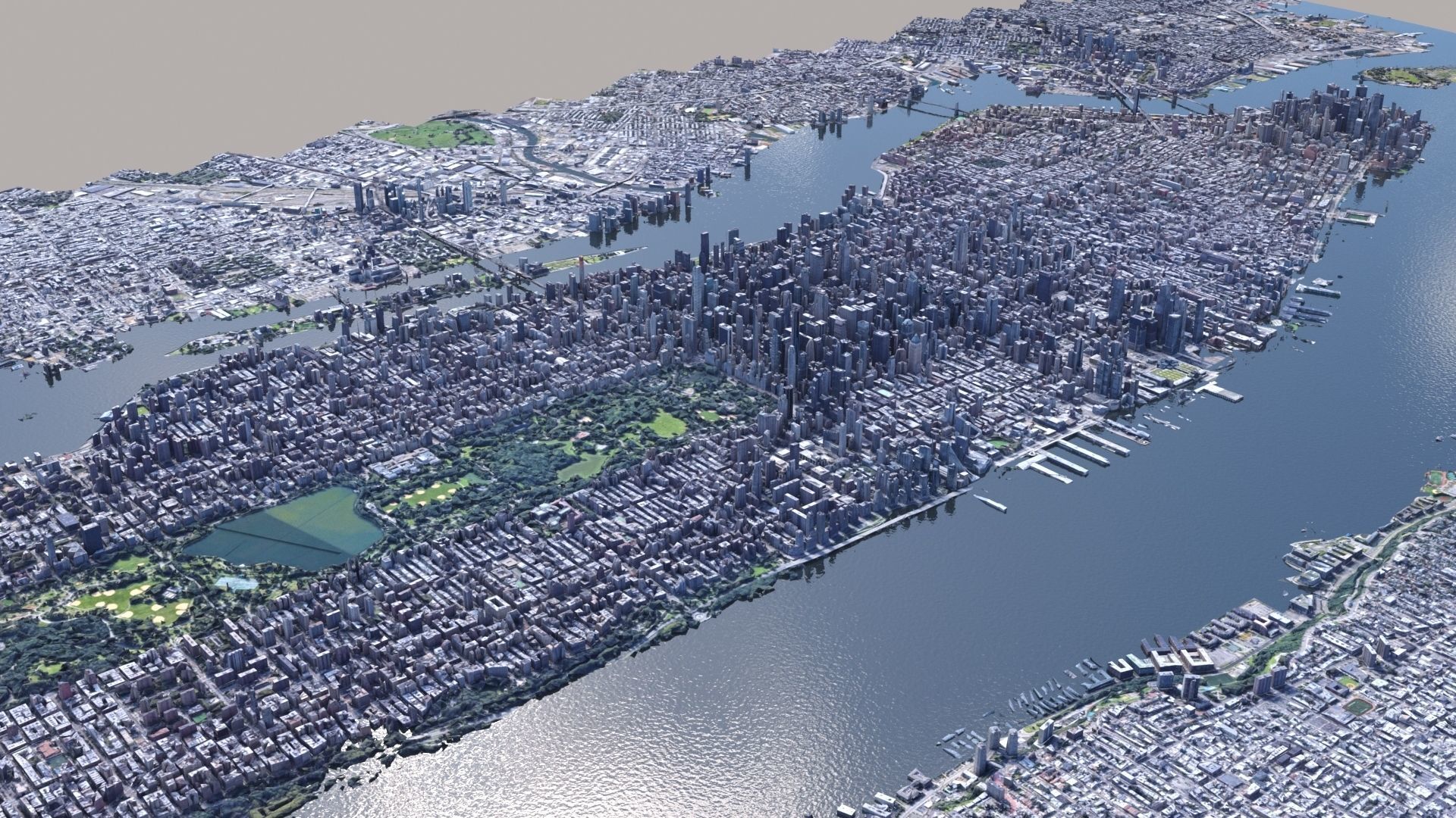 Manhattan low-poly version Year 2022 3D model_32