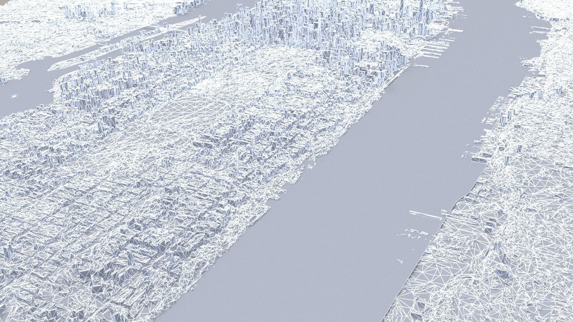 Manhattan low-poly version Year 2022 3D model_6