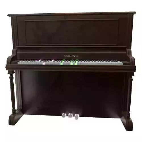 Piano with lights 3D model