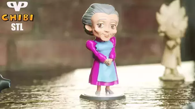 Marvel United Aunt May Chibi for 3D Printing STL