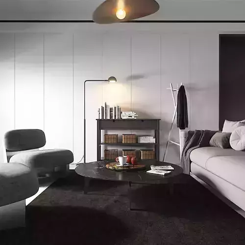 Modern space living room 3D model