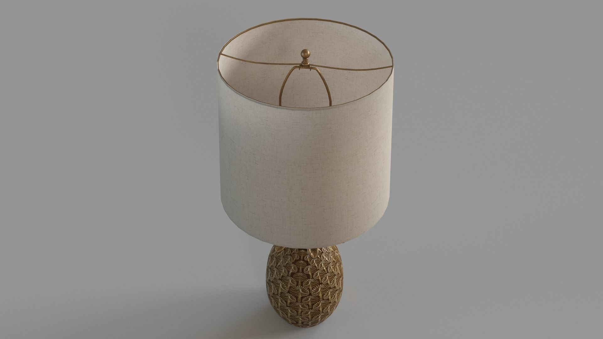 Pineapple Table Lamp 3D model_2